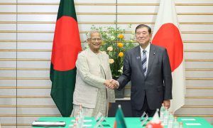 জাপানের প্রধানমন্ত্রীর সঙ্গে প্রধান উপদেষ্টা