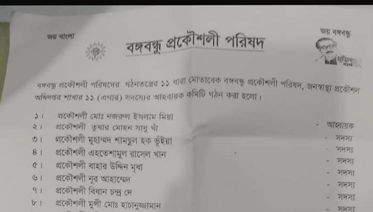 এই তালিকার সবার নাম আছে পদোন্নতির তালিকায়