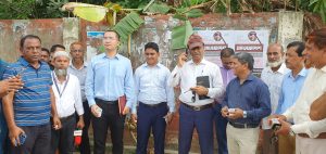 রায়পুরায় মেঘনা নদীর উপর সেতু নির্মাণে চীনা দলের পরিদর্শন