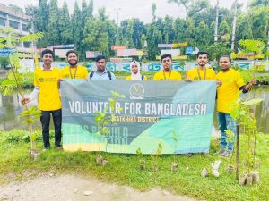 বৃক্ষরোপণ কর্মসূচি প্রাণসায়ের খালপাড়ে