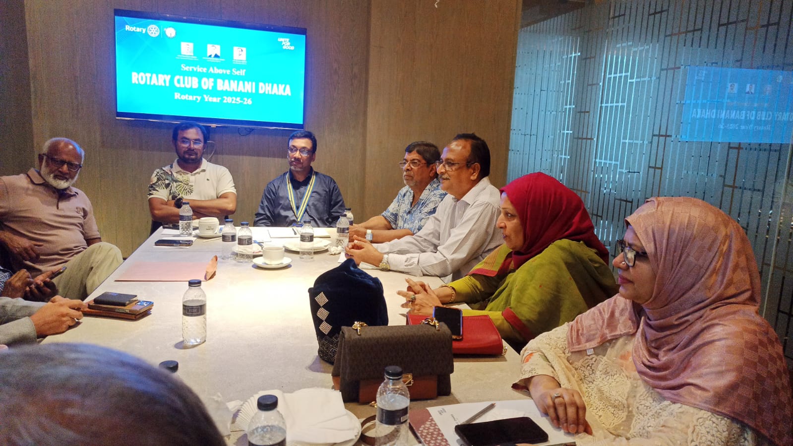 রোটারি ক্লাবে অব বনানীর সাপ্তাহি সভা