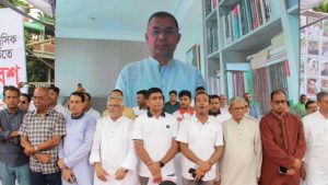 শাহবাগে জাতীয়বাদী ছাত্রদলের সমাবেশ