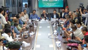 বিজিএমইএ’র সাংবাদিক সম্মেলন