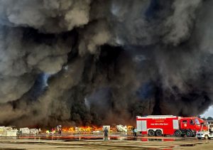 ছবিতে শাহজালাল বিমানবন্দরের আগুন ও ক্ষয়ক্ষতি