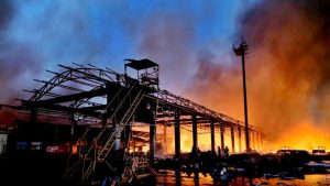 ছবিতে শাহজালাল বিমানবন্দরের আগুন ও ক্ষয়ক্ষতি