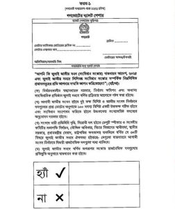 গণভোটের ব্যালট পেপার হবে গোলাপী